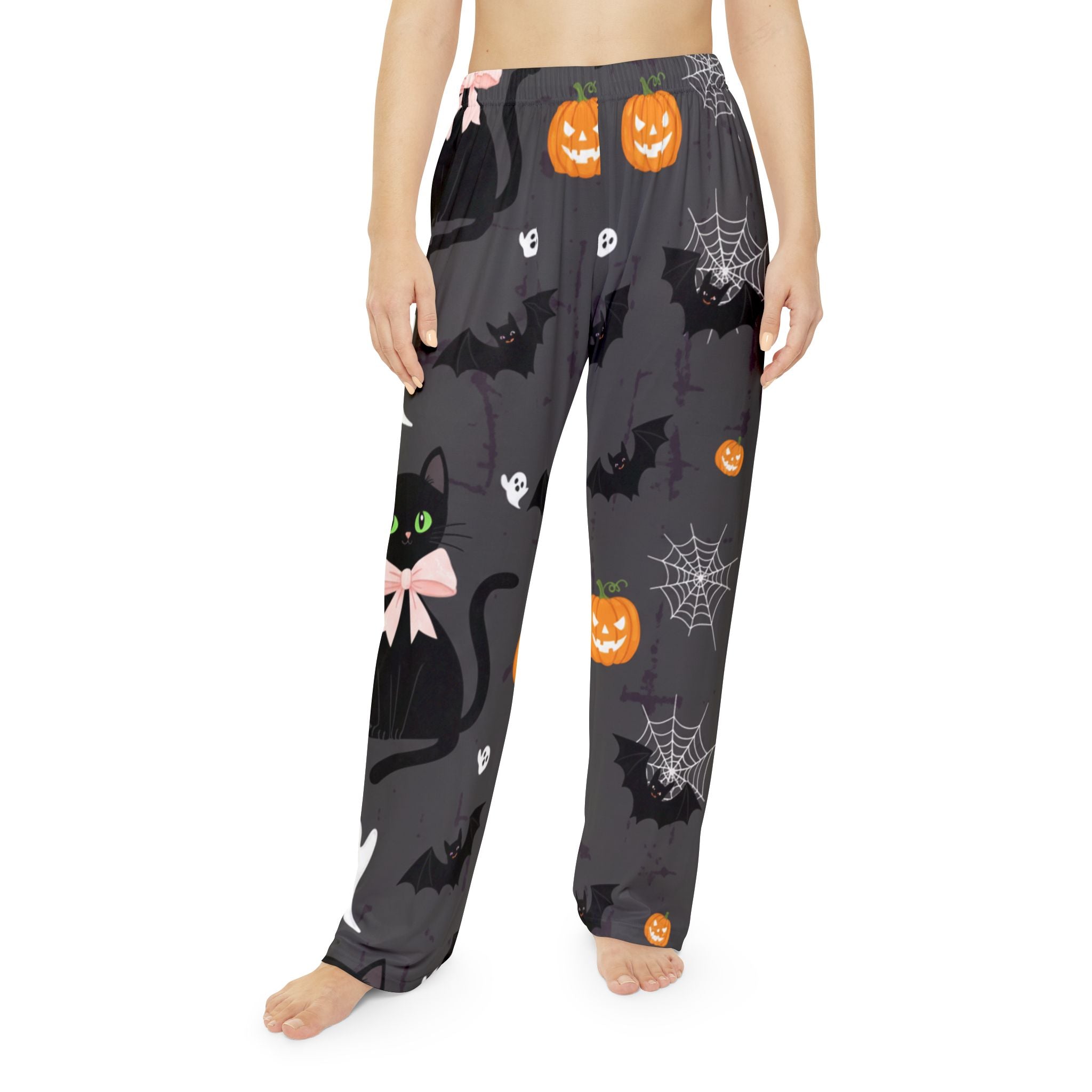 Halloween Cat Pajama Pants for Women