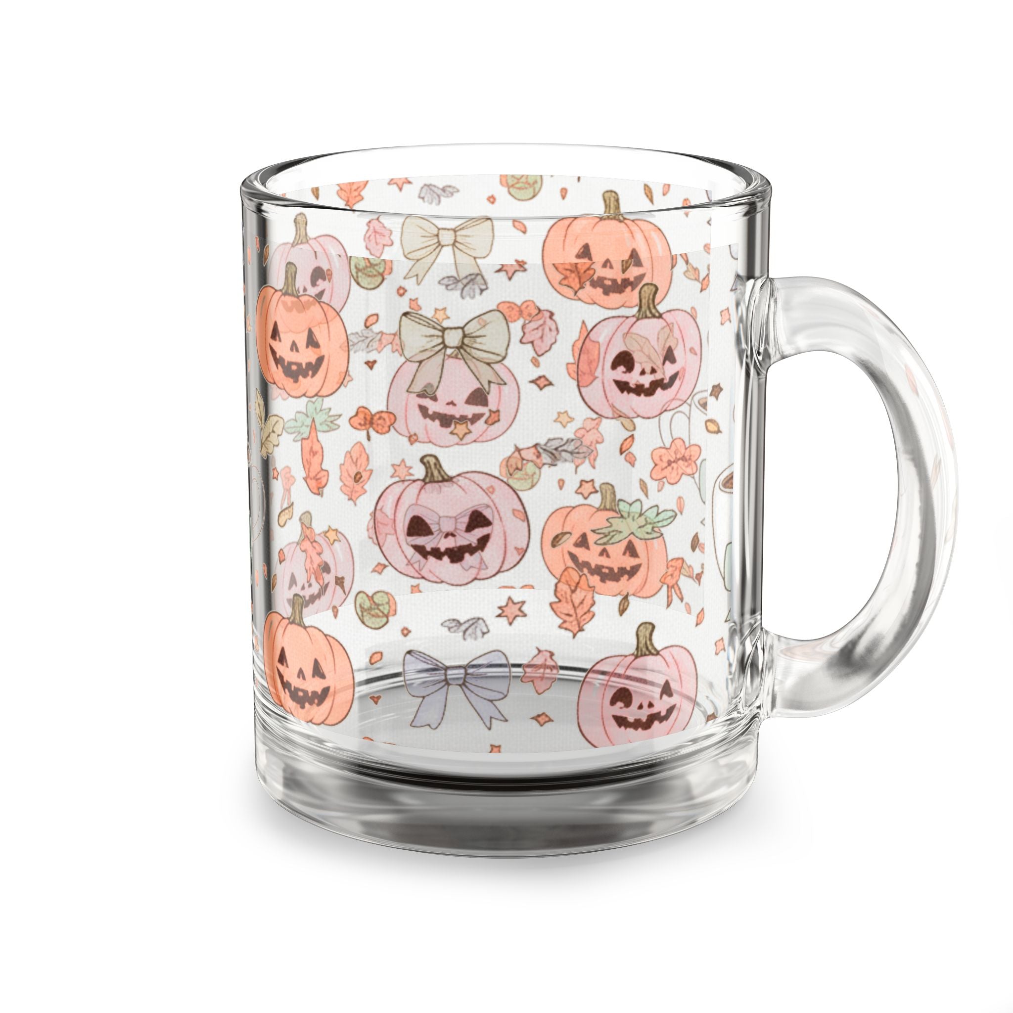Halloween Pumpkin Glass Mug