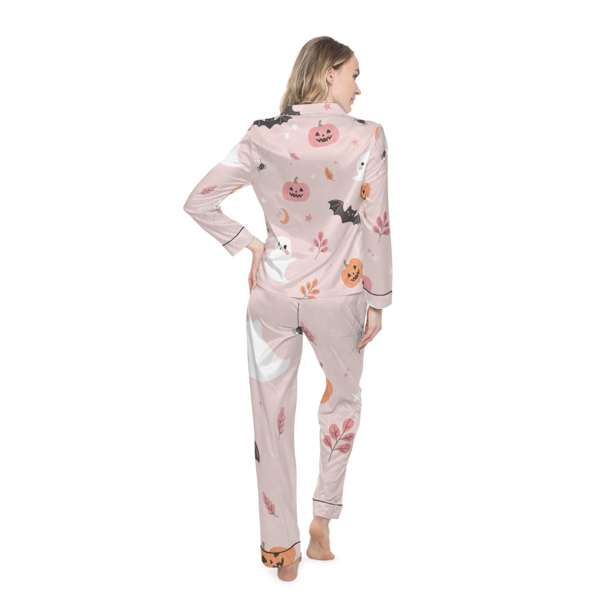 Women's Satin Pajamas - Cute Halloween Pajamas