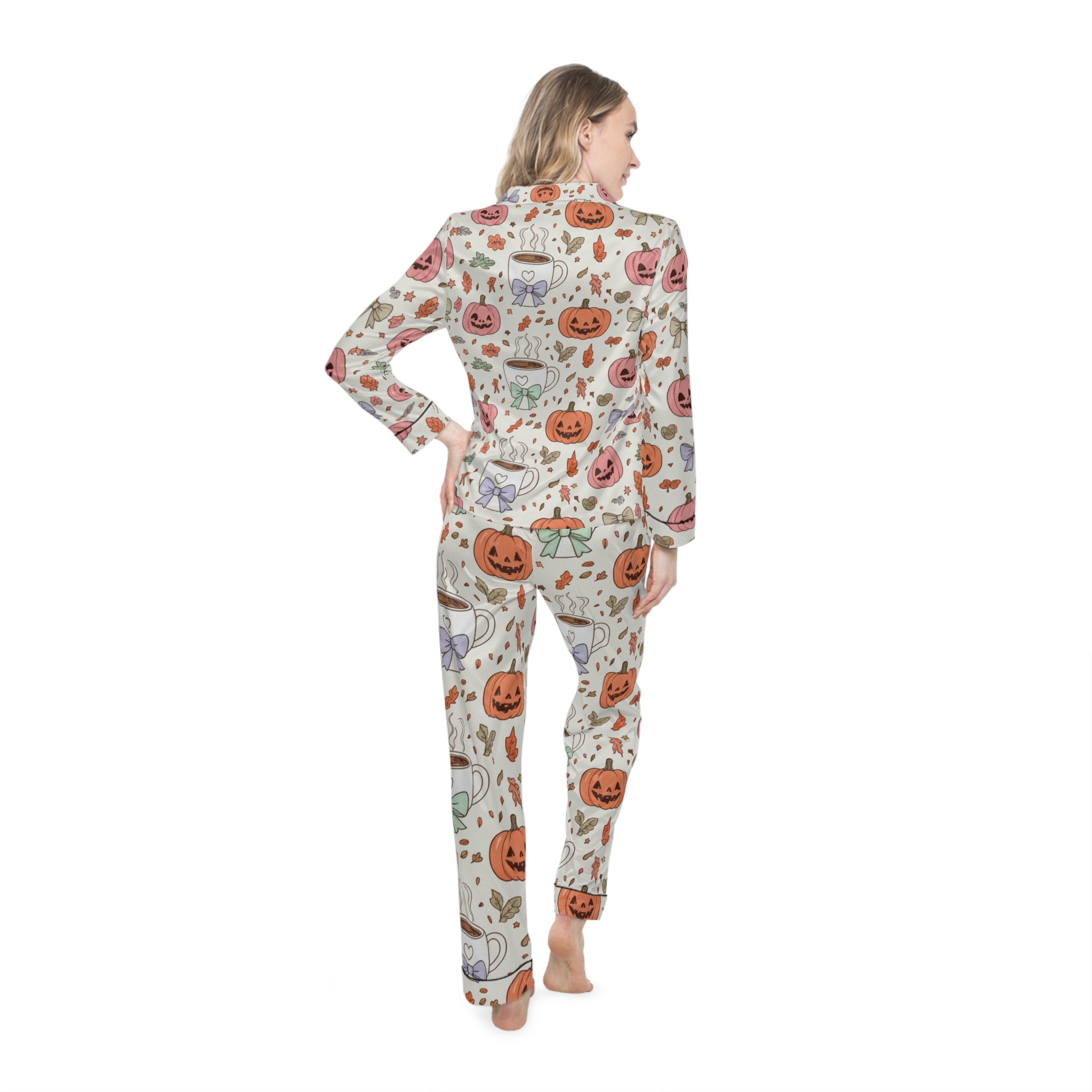 Women's Halloween Satin Pajamas
