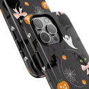 Spooky Halloween Phone Case, Tough Cases for Halloween Lovers, Cat & Ghost Design, Creative Phone Accessories