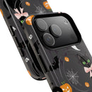Spooky Halloween Phone Case, Tough Cases for Halloween Lovers, Cat & Ghost Design, Creative Phone Accessories