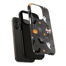 Spooky Halloween Phone Case, Tough Cases for Halloween Lovers, Cat & Ghost Design, Creative Phone Accessories