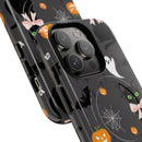 Spooky Halloween Phone Case, Tough Cases for Halloween Lovers, Cat & Ghost Design, Creative Phone Accessories