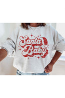 SANTA BABY CHRISTMAS GRAPHIC SWEATSHIRT