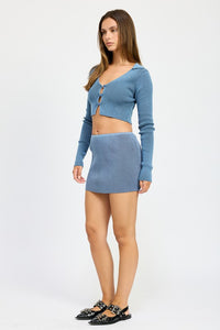 Scoop Neck Cardigan Top