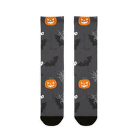 Halloween Themed Sublimation Crew Socks | Fun, Cozy Footwear for Fall, Perfect for Parties, Gift for Halloween Lovers, Spooky Style