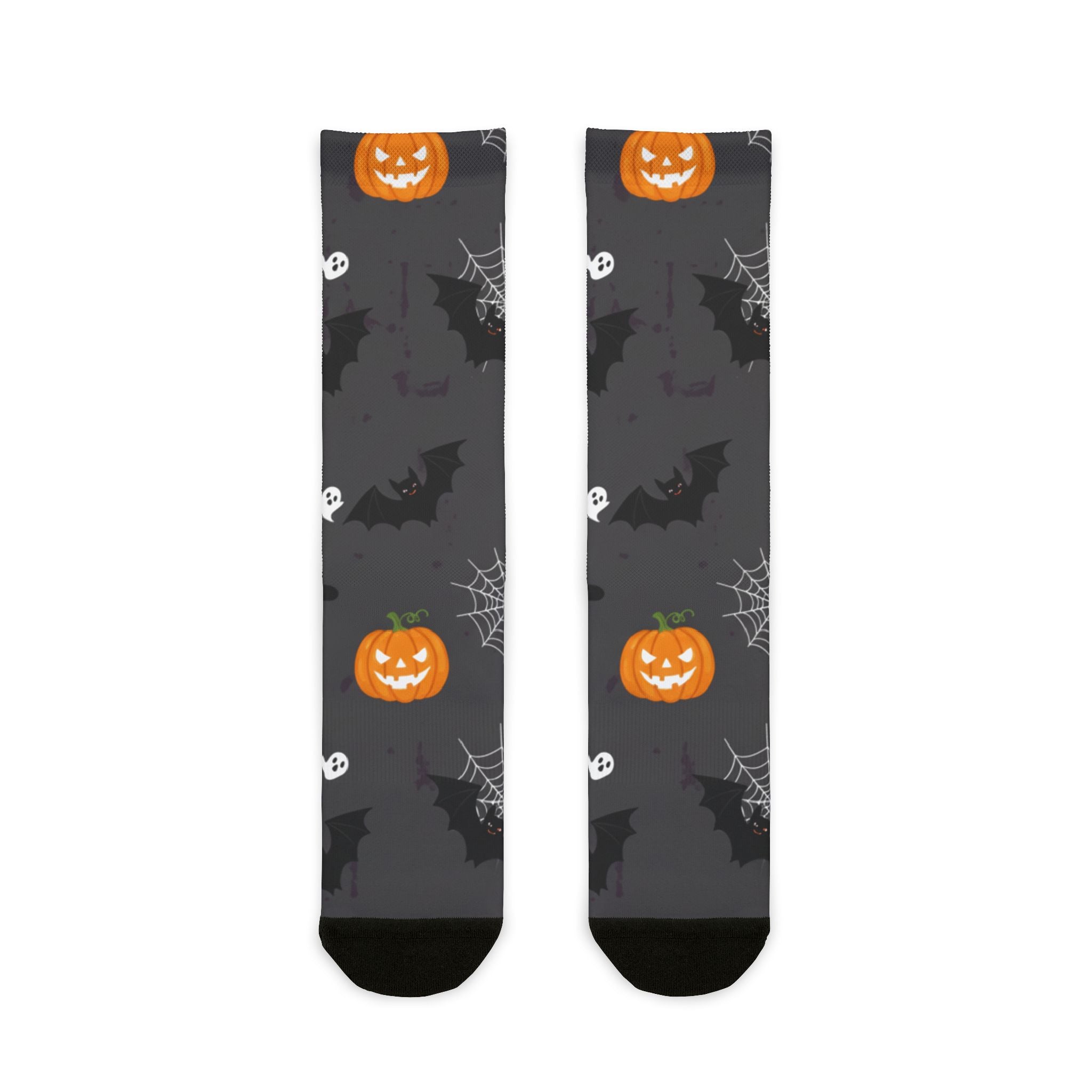 Halloween Themed Sublimation Crew Socks | Fun, Cozy Footwear for Fall, Perfect for Parties, Gift for Halloween Lovers, Spooky Style