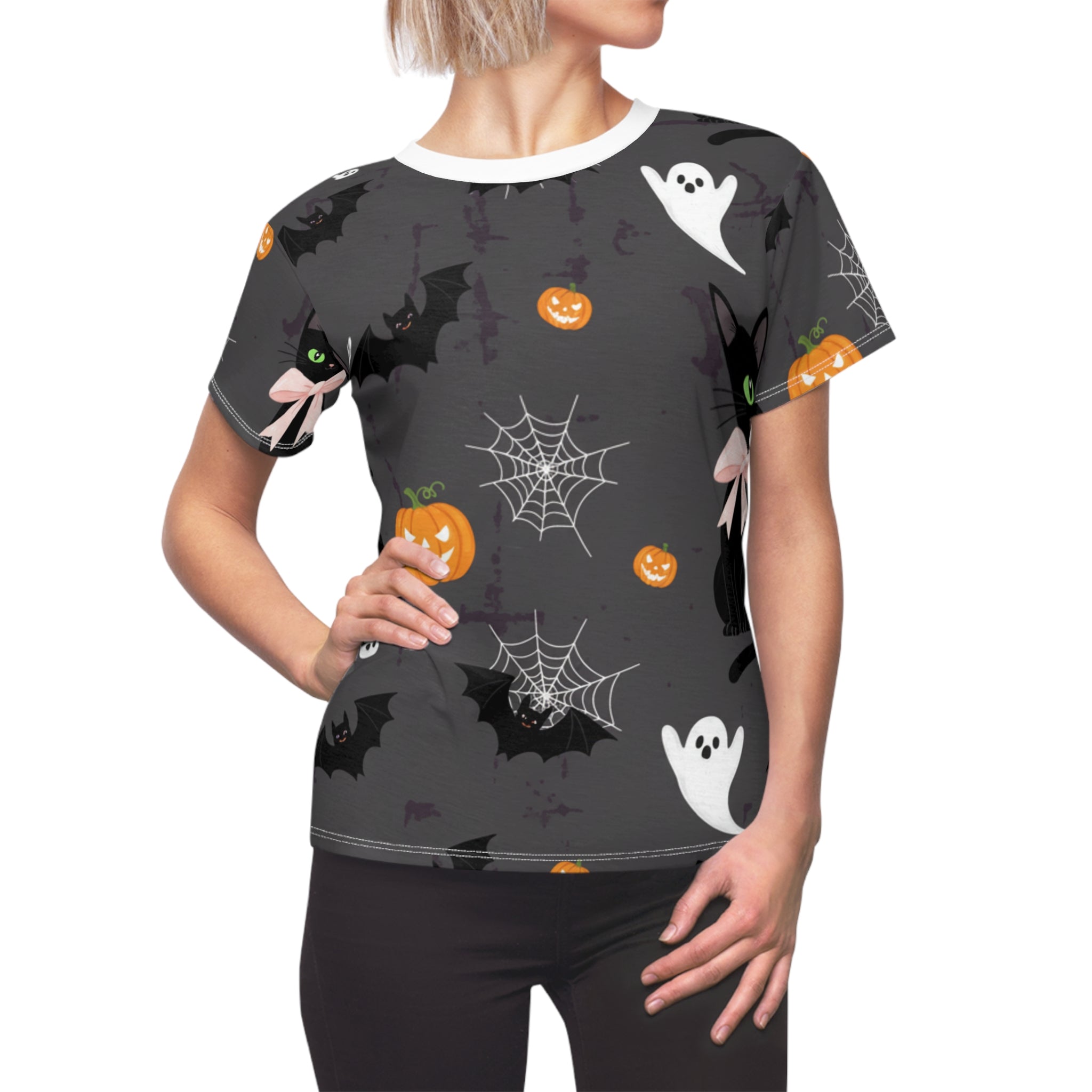 Spooky Halloween T-Shirt – Women's Cut & Sew Tee, Ghosts & Bats Design, Perfect for Fall Festivals, Trick-or-Treating, Haunted House [...]
