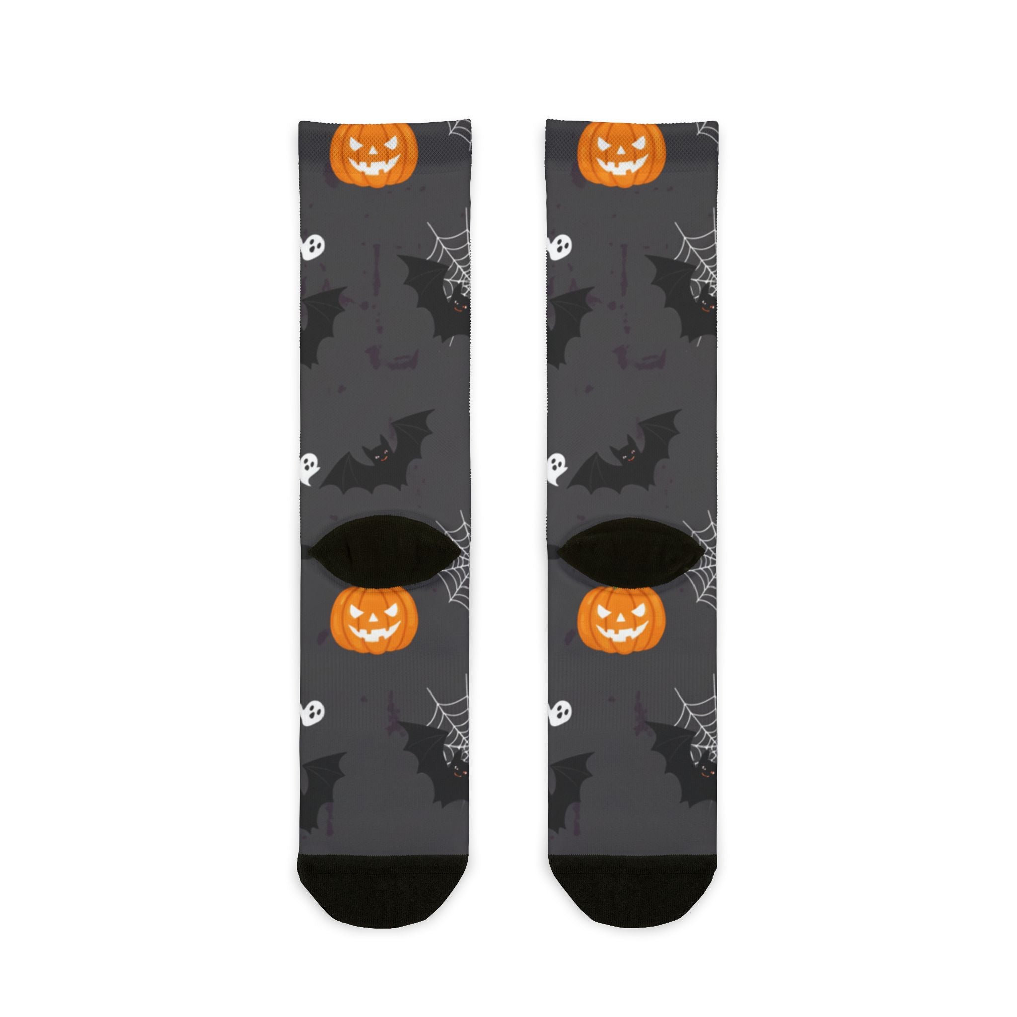 Halloween Themed Sublimation Crew Socks | Fun, Cozy Footwear for Fall, Perfect for Parties, Gift for Halloween Lovers, Spooky Style