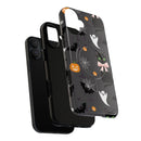 Spooky Halloween Phone Case, Tough Cases for Halloween Lovers, Cat & Ghost Design, Creative Phone Accessories