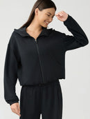 Millennia Zip Up Dropped Shouder Active Hoodie