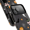 Spooky Halloween Phone Case, Tough Cases for Halloween Lovers, Cat & Ghost Design, Creative Phone Accessories
