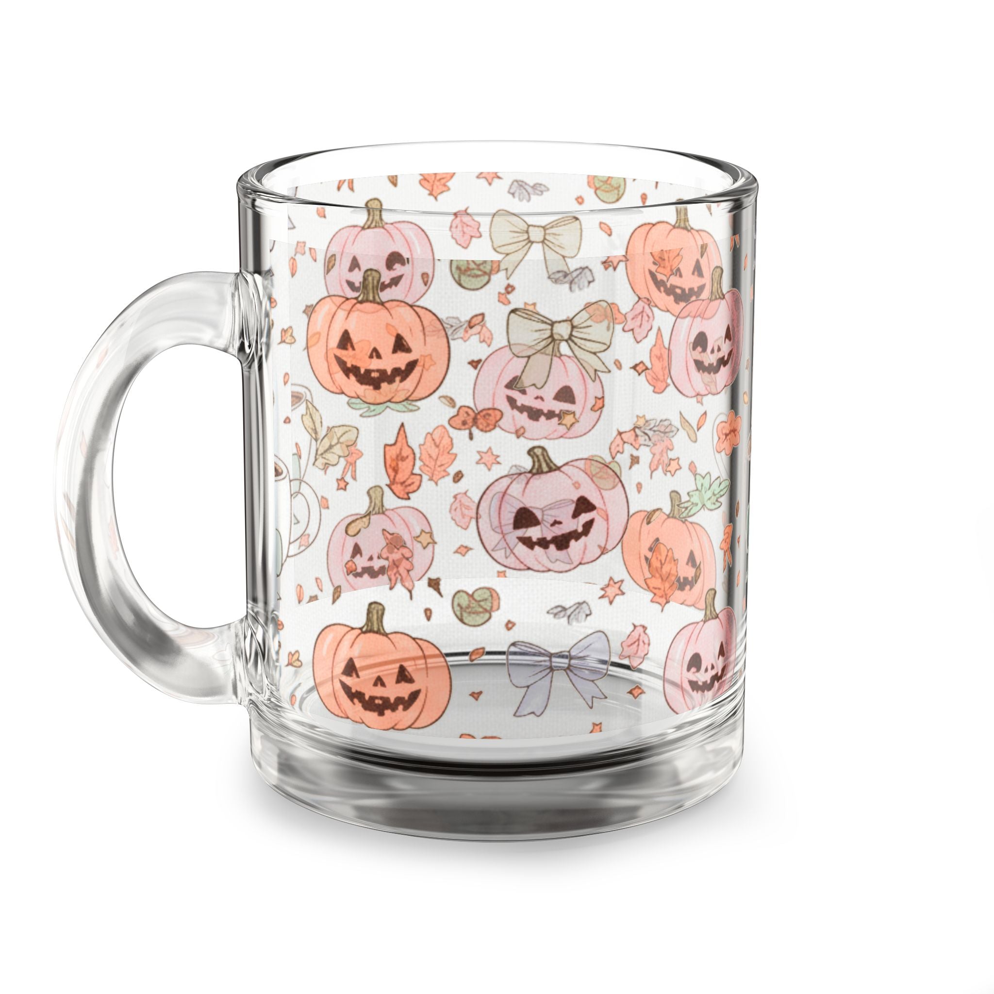 Halloween Pumpkin Glass Mug