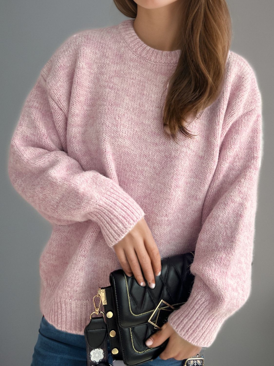 Round Neck Long Sleeve Sweater