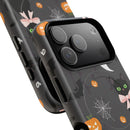 Spooky Halloween Phone Case, Tough Cases for Halloween Lovers, Cat & Ghost Design, Creative Phone Accessories