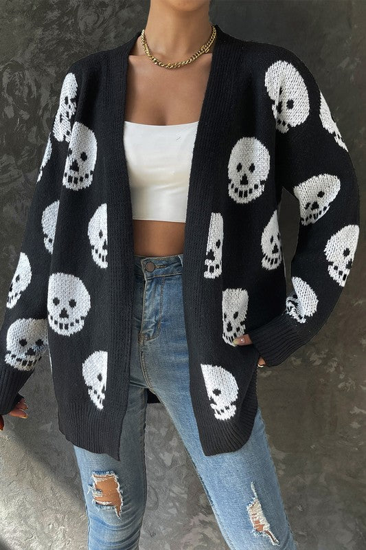 Halloween Skull Cardigan