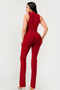 Crimson Lace Jumpsuit Pre Sale Exclusive